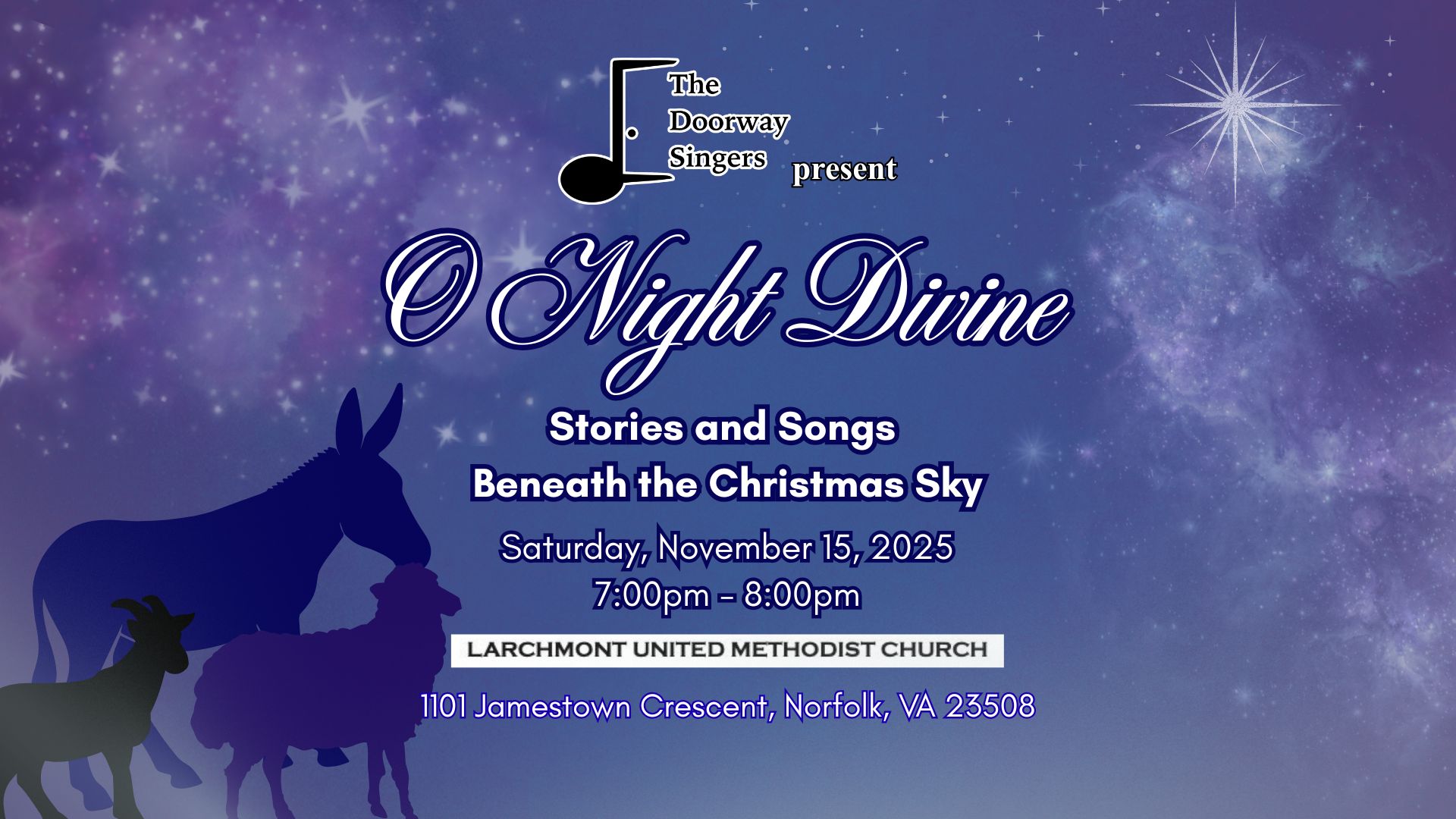O Night Divine Banner